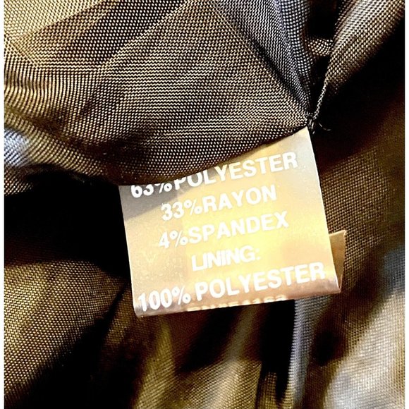 Calvin Klein Women Size 4 Classy Black Dress Sleeveless Lined Gold Buttons - Picture 13 of 14